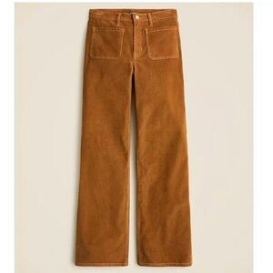 J. Crew Sailor Slim-Wide Pant In Stretch Corduroy Dark Academia 32